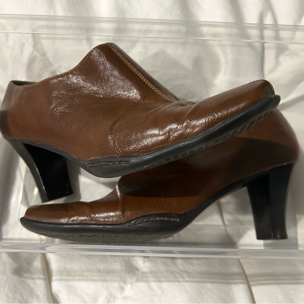 Brown Leather Heels